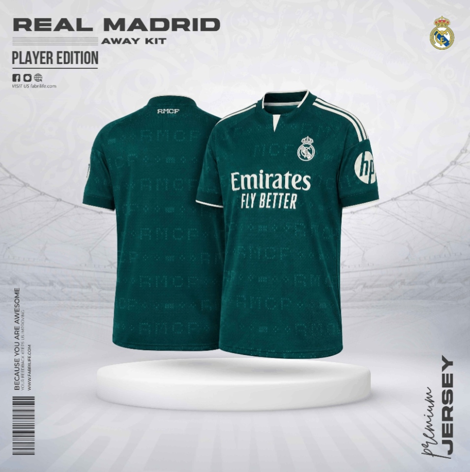 Real Madrid 26/27 Away Jersey - Player Edition